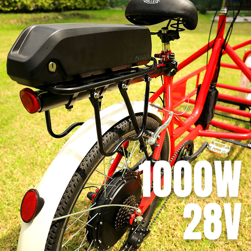 Bicicleta de carga con kit eléctrico 1000W 28V 10AH
